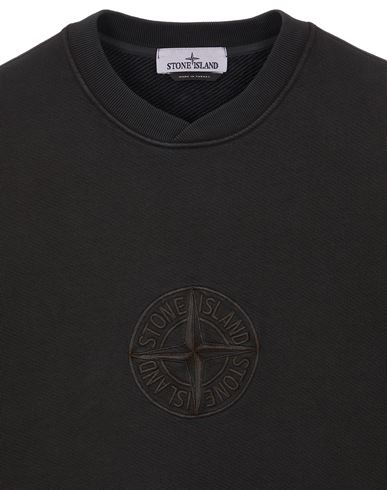 Felpa stone island logo on sale davanti