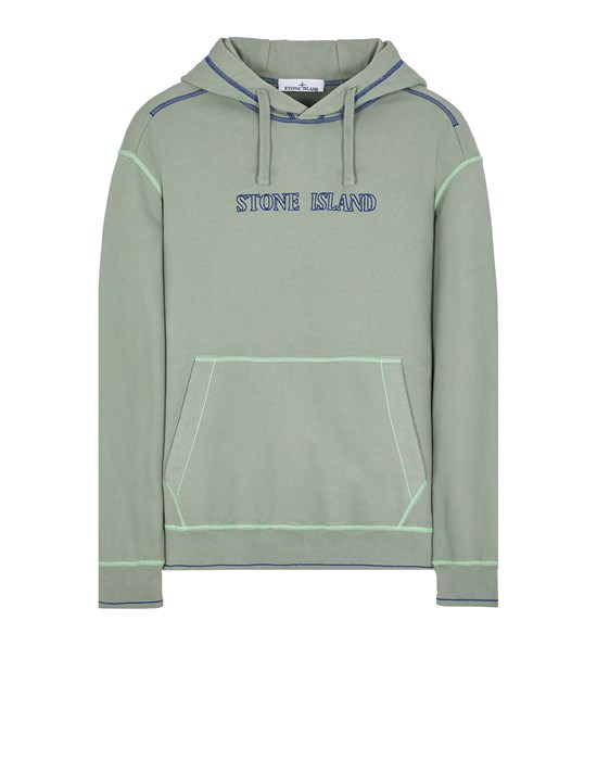  STONE ISLAND 60678 Sweatshirt Homme Vert sauge