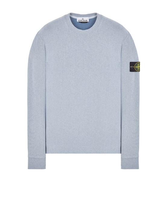 Shop Stone Island Sweatshirt Blue Cotton, Polyamide