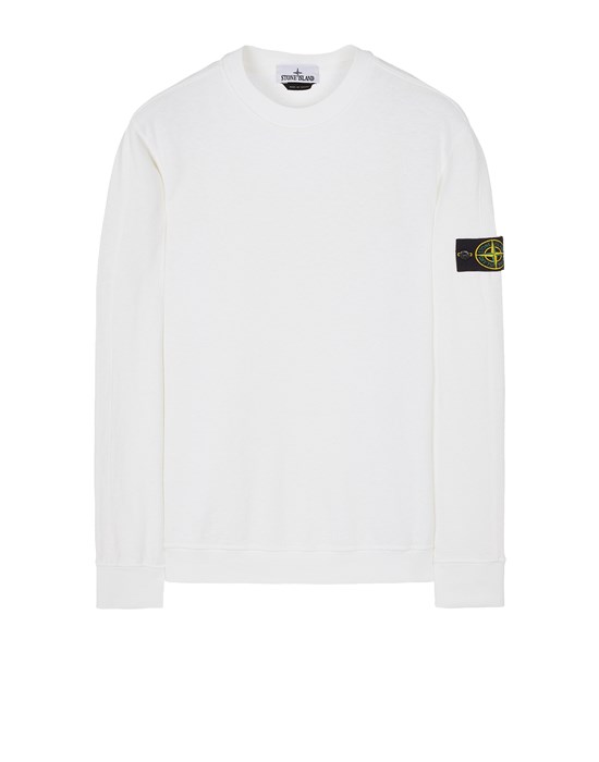 Stone Island Sweatshirt White Cotton In Blanc