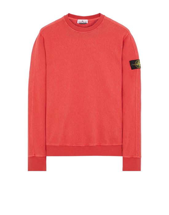 Shop Stone Island Sweatshirt Rouge Coton In Red