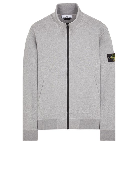 Shop Stone Island Sweatshirt Gris Coton In Gray