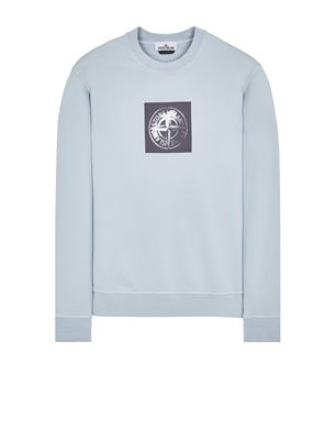 Stone Island logo-print knitted hoodie - White