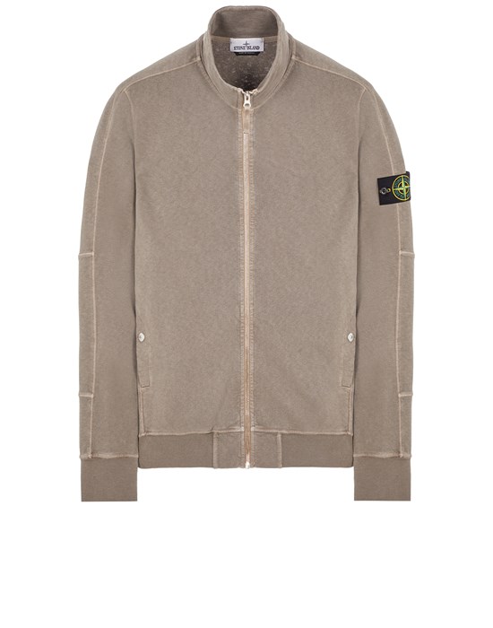  STONE ISLAND 65960 ‘OLD’ TREATMENT Sweatshirt Man Dove Grey