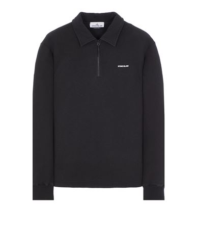 Stone Island Sweatshirt Noir Coton In Noir