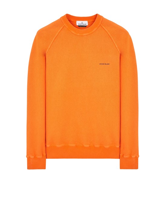 Stone Island Sweatshirt Orange Cotton