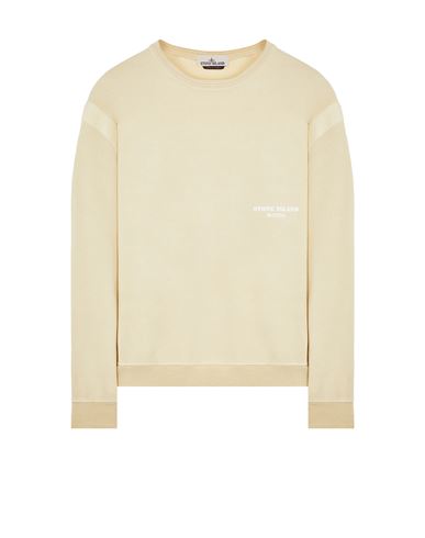 STONE ISLAND STONE ISLAND SWEATSHIRT BEIGE COTTON
