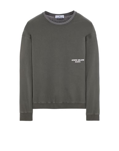 STONE ISLAND STONE ISLAND SWEATSHIRT GREY COTTON