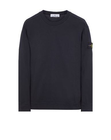 Shop Stone Island Sweatshirt Blue Cotton In Bleu
