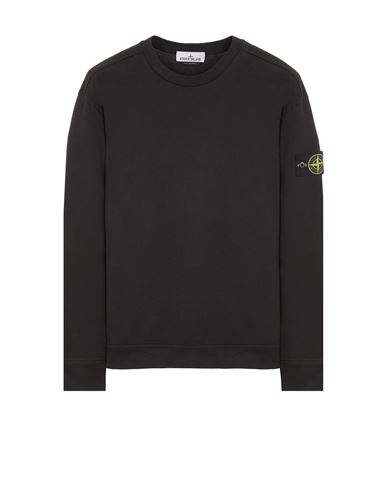 Shop Stone Island Sweatshirt Black Cotton In Noir