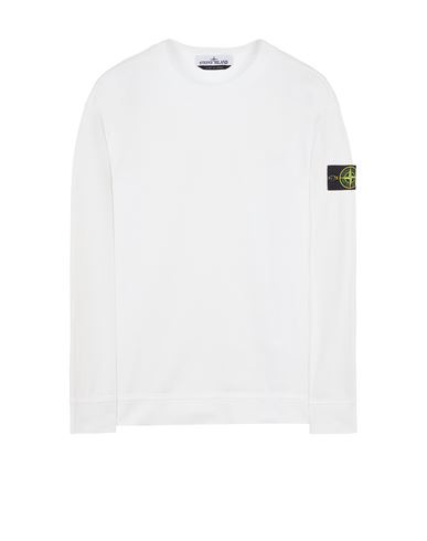 Stone Island Compass-badge Jersey-knit Jumper In White