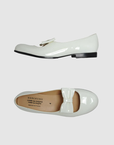 Heschung X Comme Des Garçons Woman Ballet Flats White Size 5.5 Soft Leather  | ModeSens