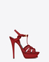 red ysl tribute sandals