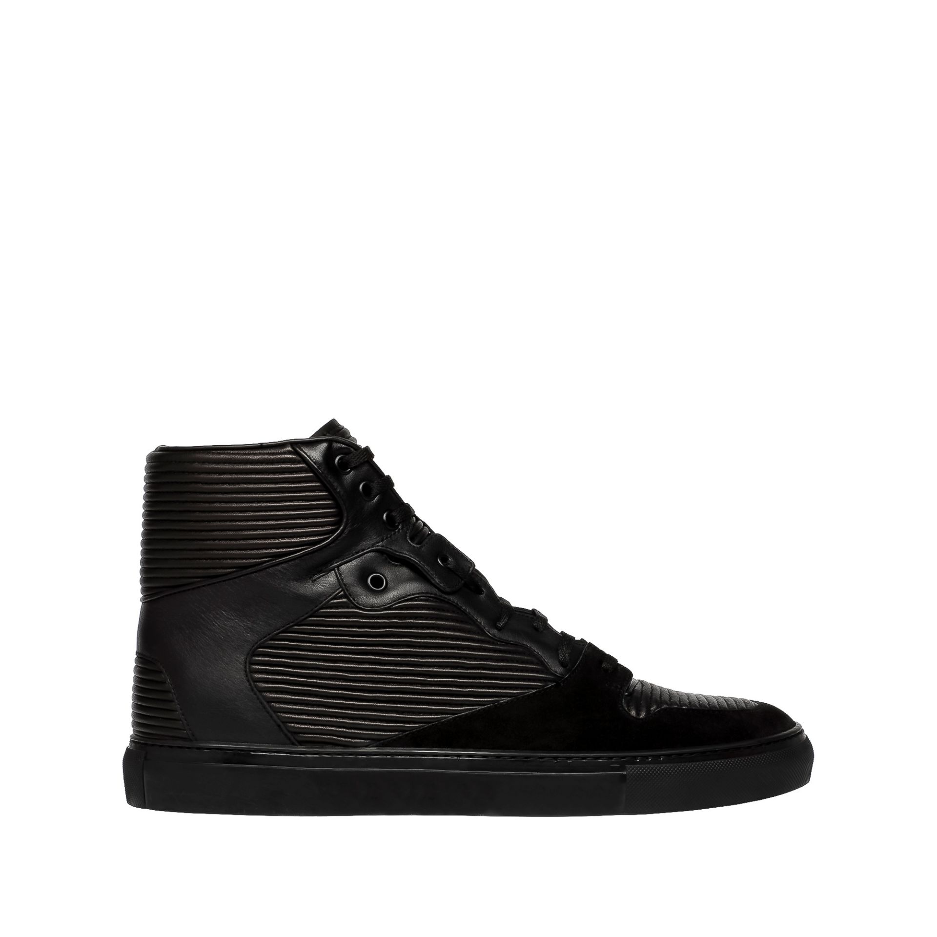 Balenciaga Cotes Monochrome High Sneakers - Men's Sneaker