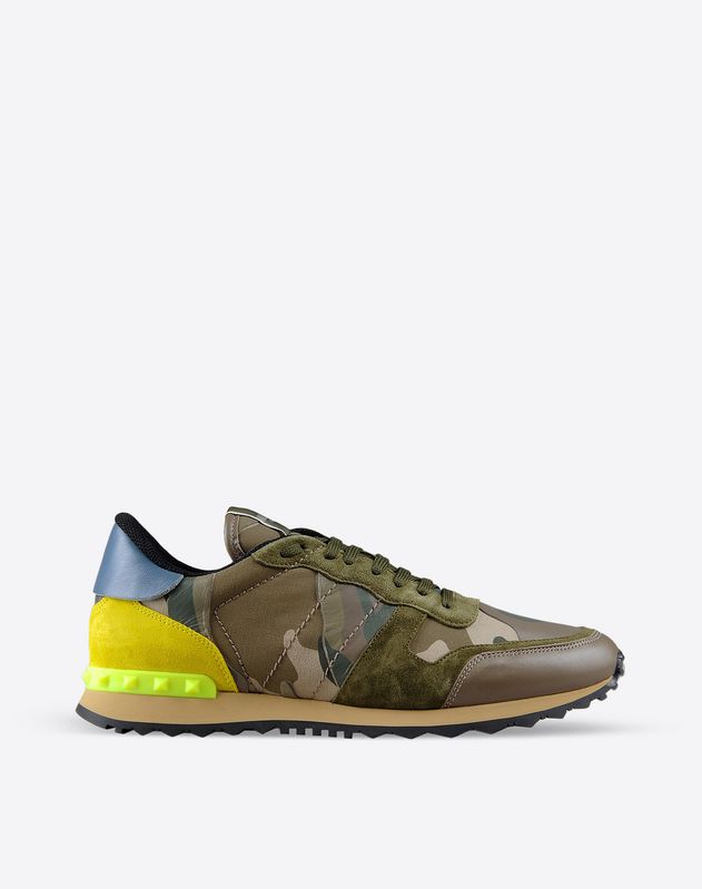 Valentino Garavani Uomo Camouflage Rockrunner, Sneakers for Men ...