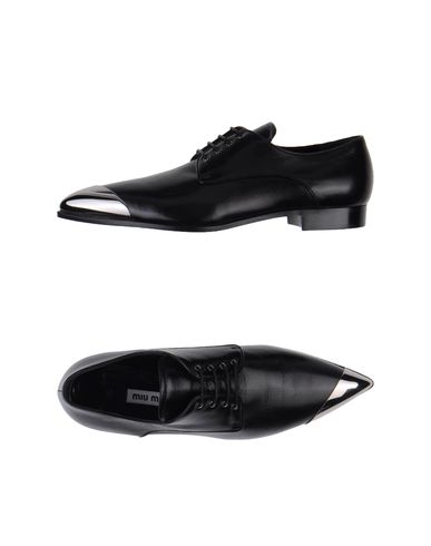 Woman Lace-up shoes Black Size 6 Soft leather
