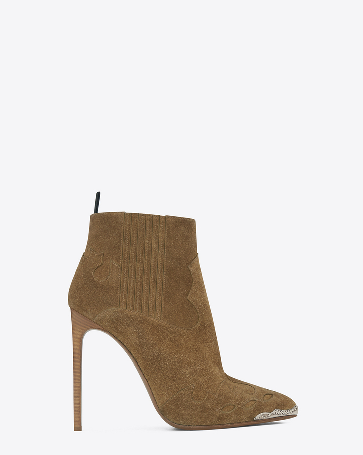saint laurent western bootie