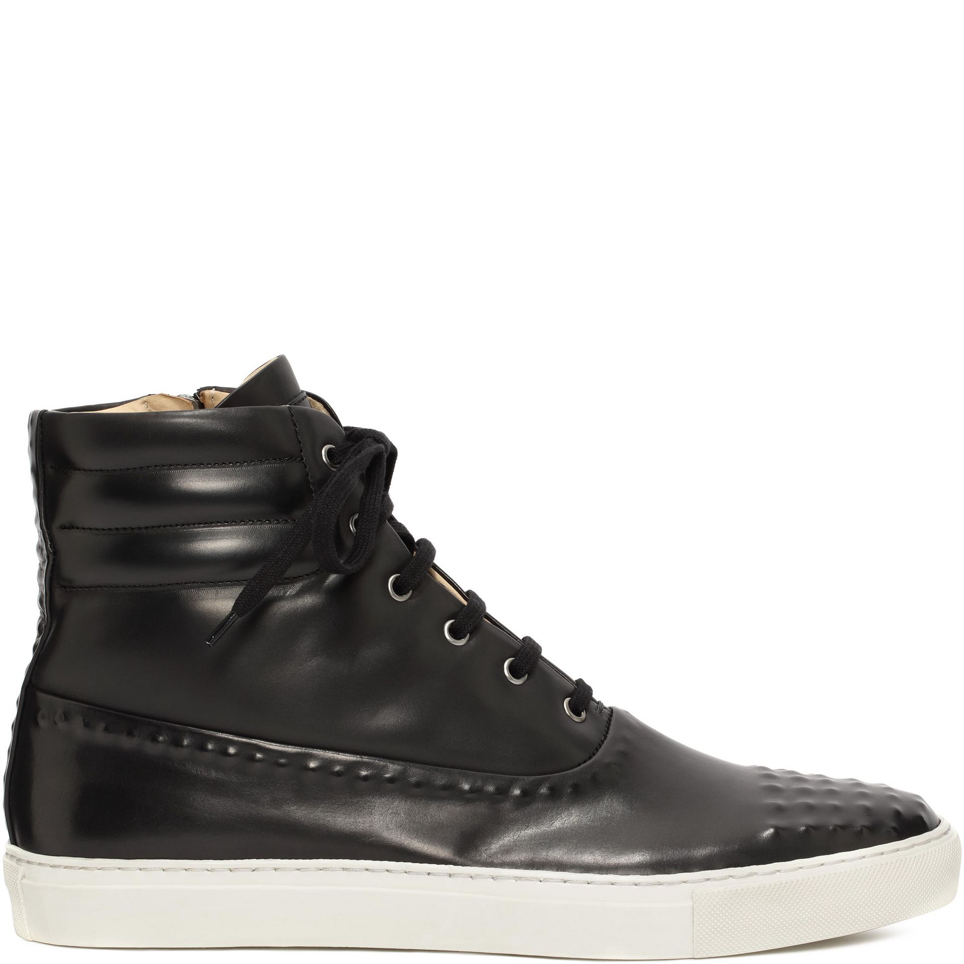 Leather Covered Stud High Tops Alexander McQueen | Sneakers | Shoes