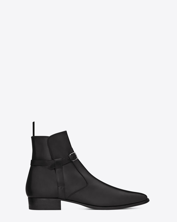 Saint Laurent Univeristé 30 Jodhpur Boot In Black Leather | YSL.com