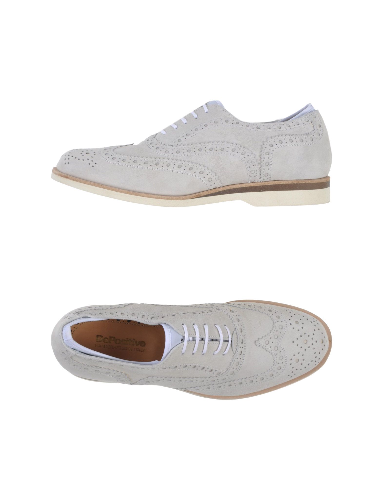 Bepositive Lace-up Shoes In Light Grey
