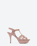 SAINT LAURENT Tribute D Classic Tribute 75 Sandal in Pale blush Patent Leather f