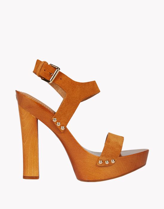 Dsquared2 70's Wood Clogs Sandals - High Heeled Sandals for Women ...