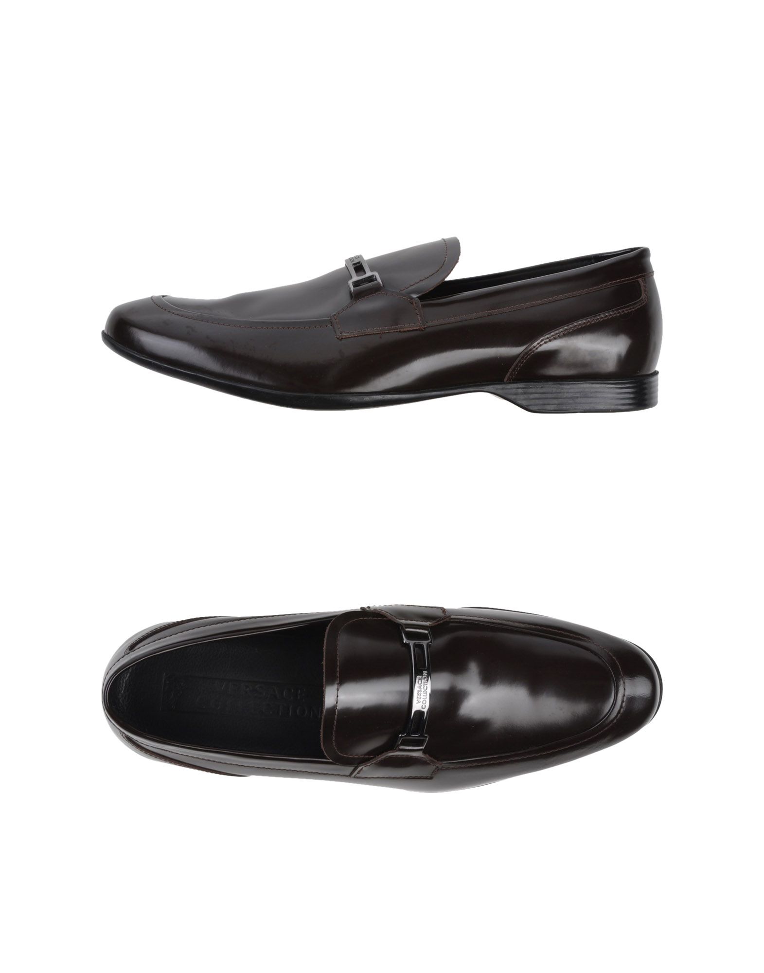 Versace Loafers In Dark Brown