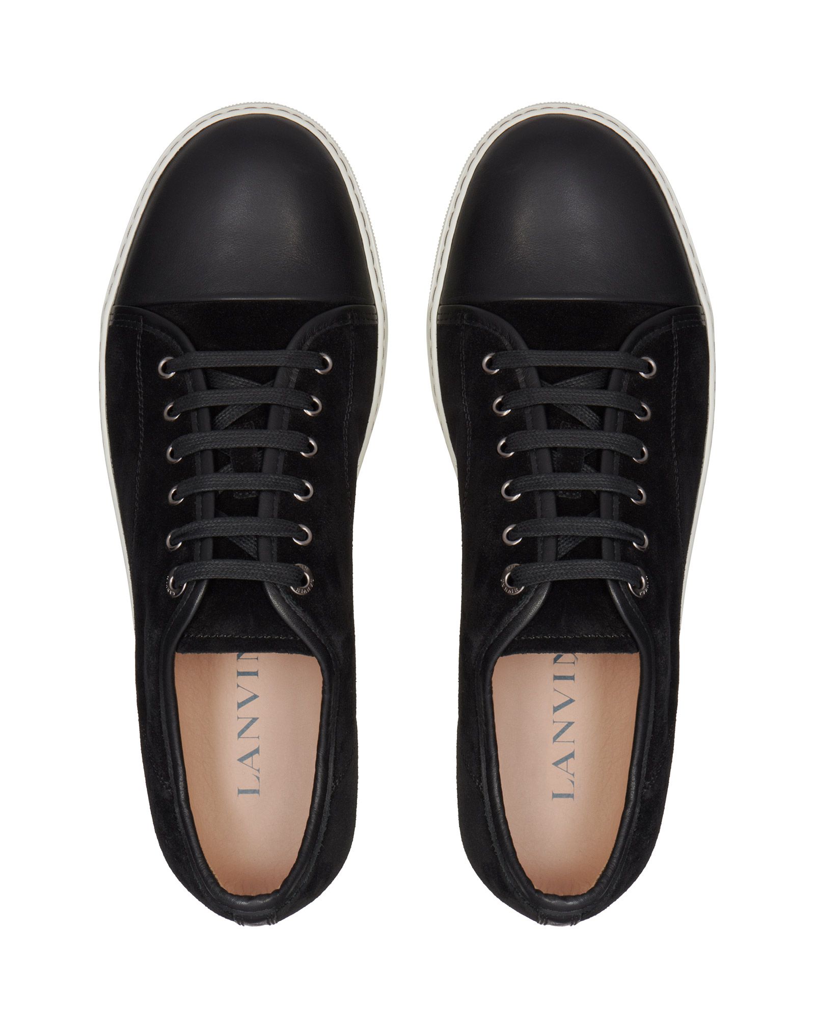 Lanvin DBB1 SUEDE AND LEATHER SNEAKERS, Sneakers Men | Lanvin Online Store