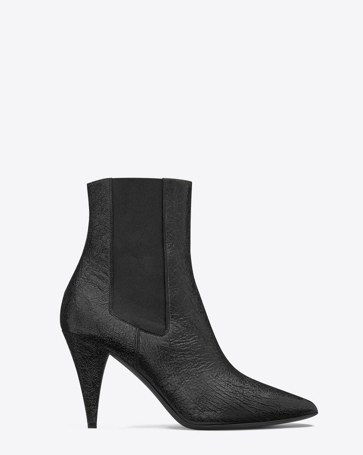 chelsea boots shiny black