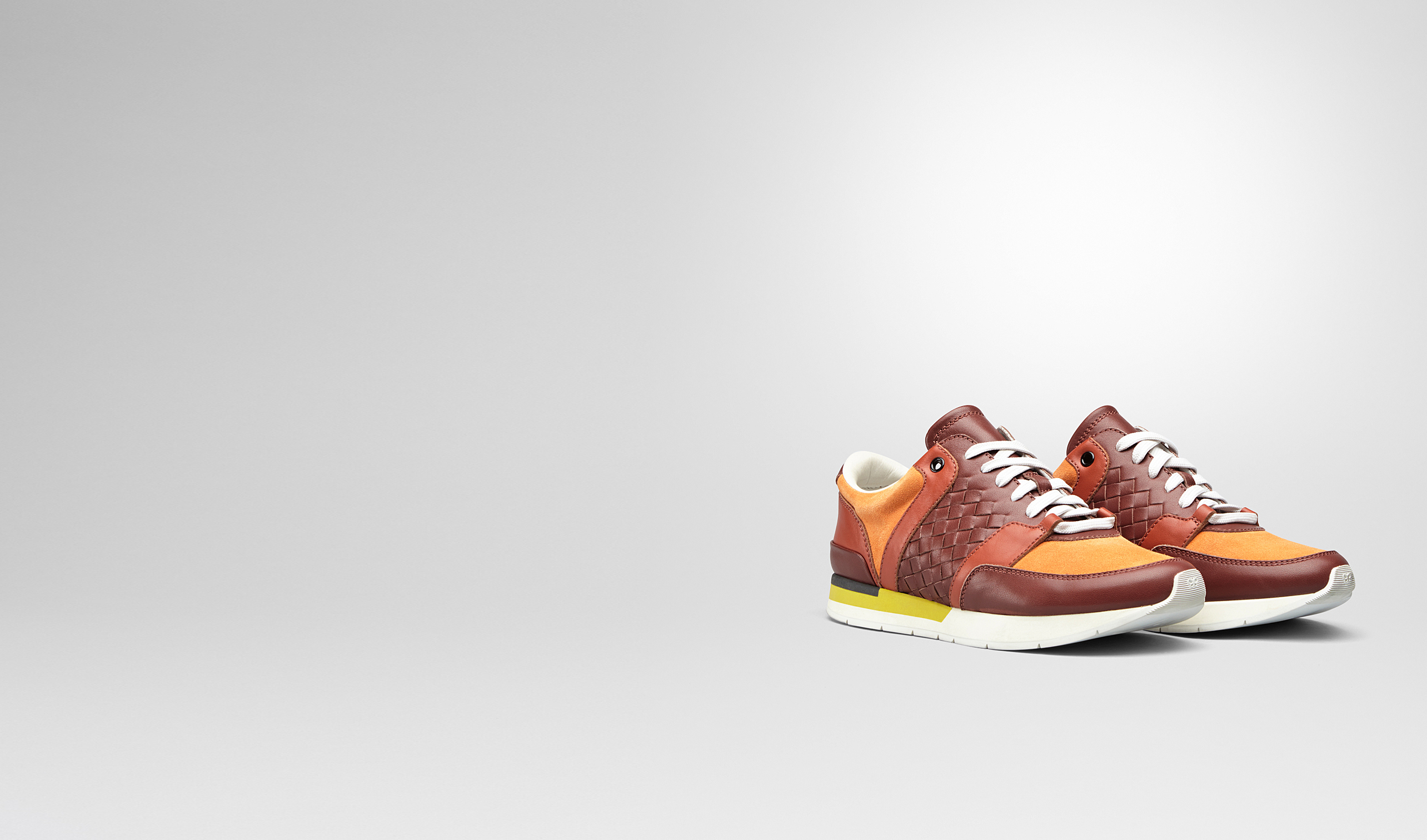 Bottega RUSSET PERSIMMON ARIZONA CALF RUNNING SNEAKER