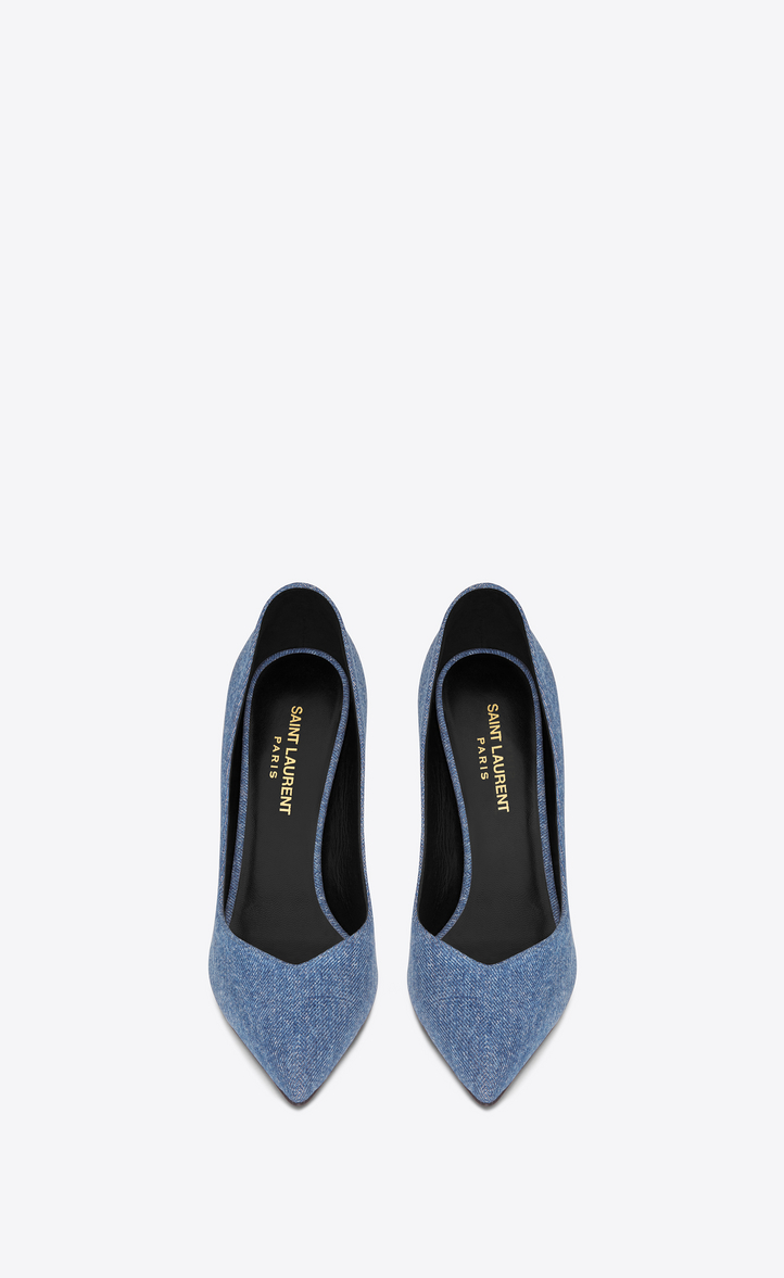 ysl blue bottom pumps