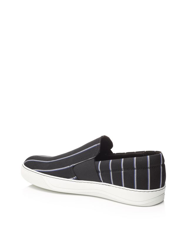 men's ace jacquard stripe leather lace up sneakers