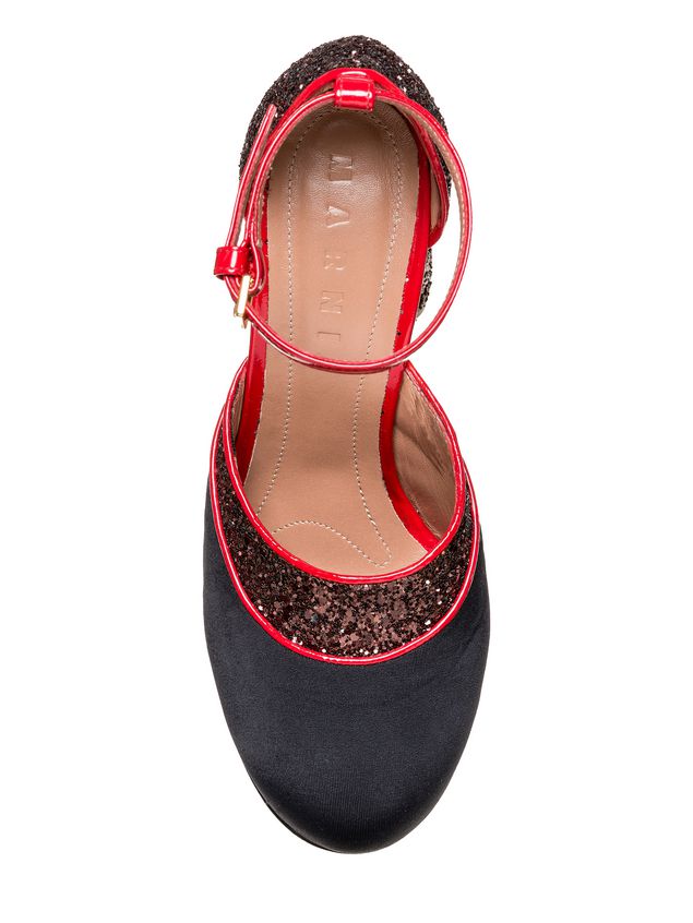 科技织物,闪片mary-jane鞋