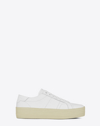 SAINT LAURENT Trainers D Signature COURT CLASSIC SL/39 Platform Sneaker in Off White Leather f