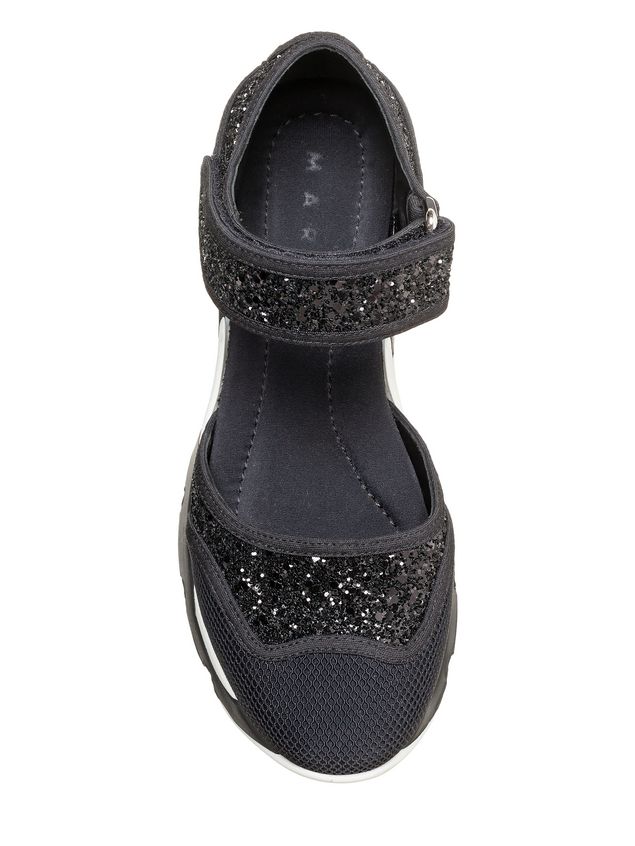 科技织物网纹 mary-jane 鞋