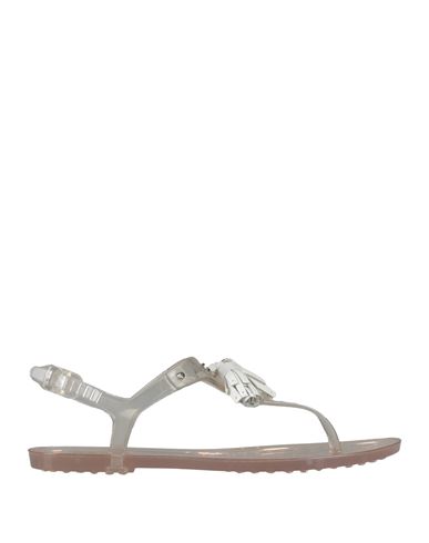 Tod's Woman Thong Sandal Transparent Size 5 Pvc - Polyvinyl Chloride