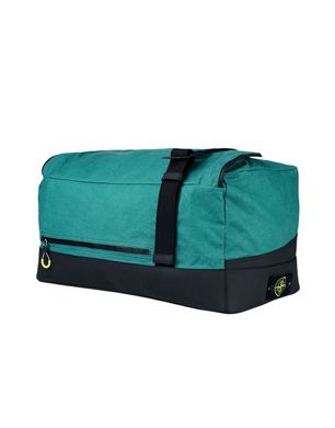 91379 TELA STELLA PELLE EFFETTO GOMMA Luggage Stone Island Men