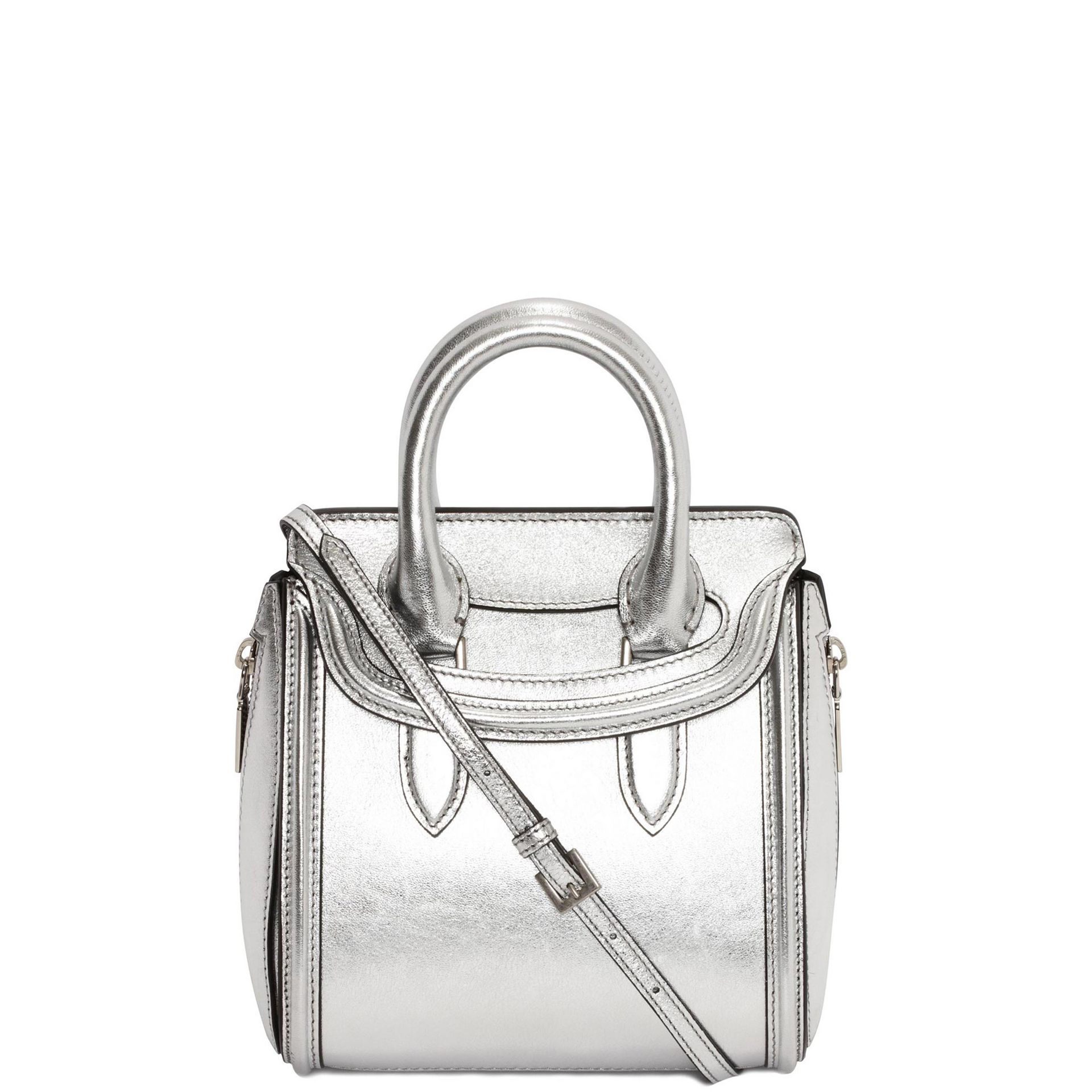 Metallic Mini Heroine Alexander McQueen | Top Handle | Bags