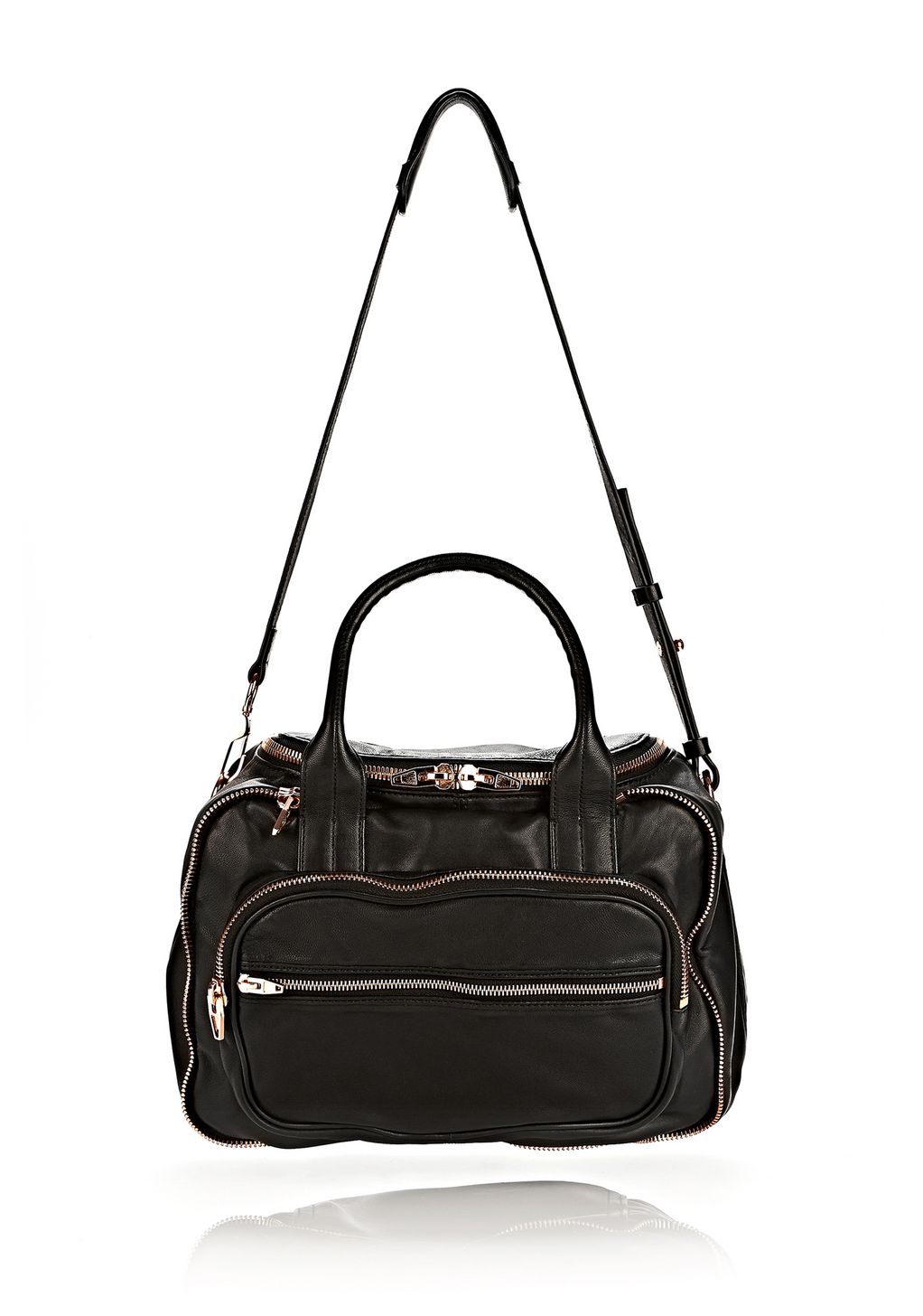 black gold shoulder bag