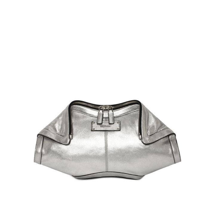 Metallic Leather Small De Manta Clutch Alexander McQueen | Clutch | Bags