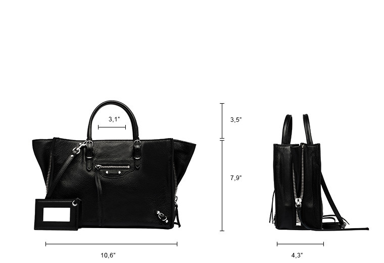 Balenciaga Papier A6 Zip Around - Black - Women's Papier ZA Handbag
