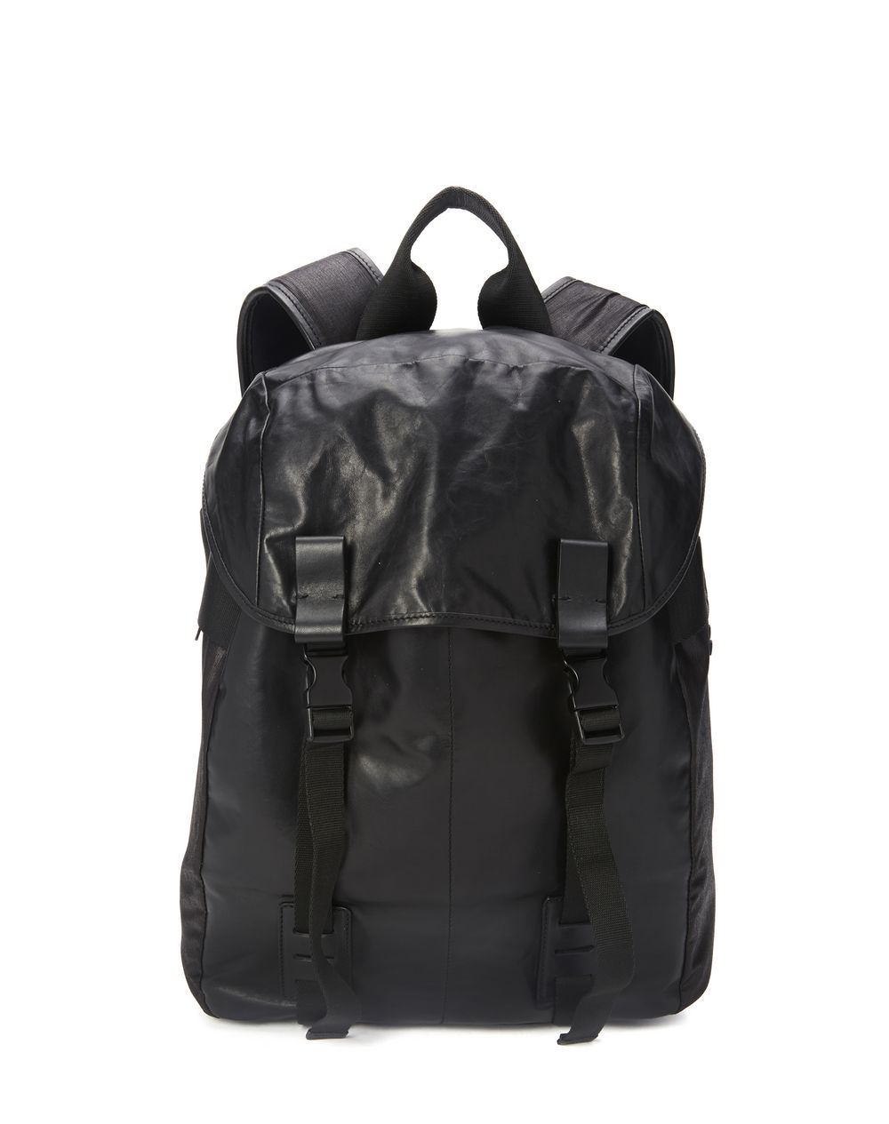 Lanvin Small Calfskin And Pinstripe Polyester Backpack, Backpack Men ...