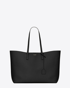 SAINT LAURENT Shopping Saint Laurent E/W D Large SHOPPING SAINT LAURENT Tote Bag in Black Leather f