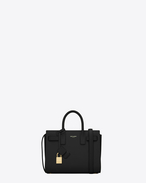 SAINT LAURENT Nano Sac de Jour D Classic Nano Sac De Jour bag in Black Leather f
