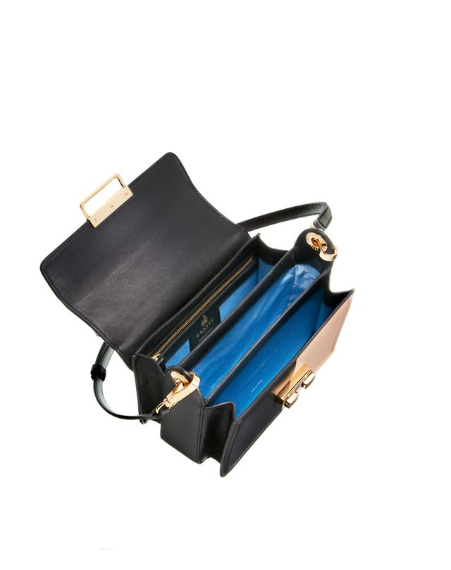 Small Box Jiji By Lanvin Bag In Smooth Bicolor Calfskin, Shoulder Bag