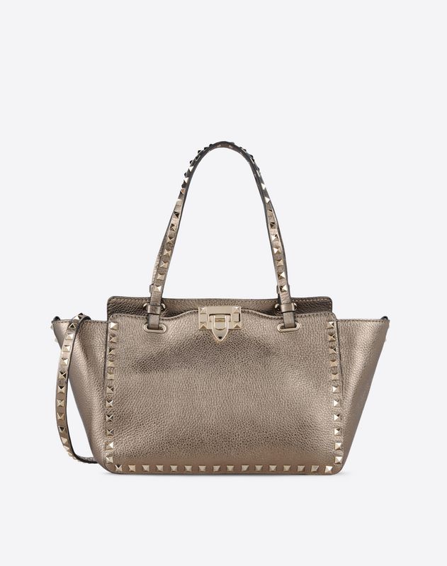 valentino metallic rockstud bag