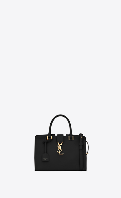 SAINT LAURENT Monogram Baby Cabas Woman baby cabas ysl bag in black leather a_V4