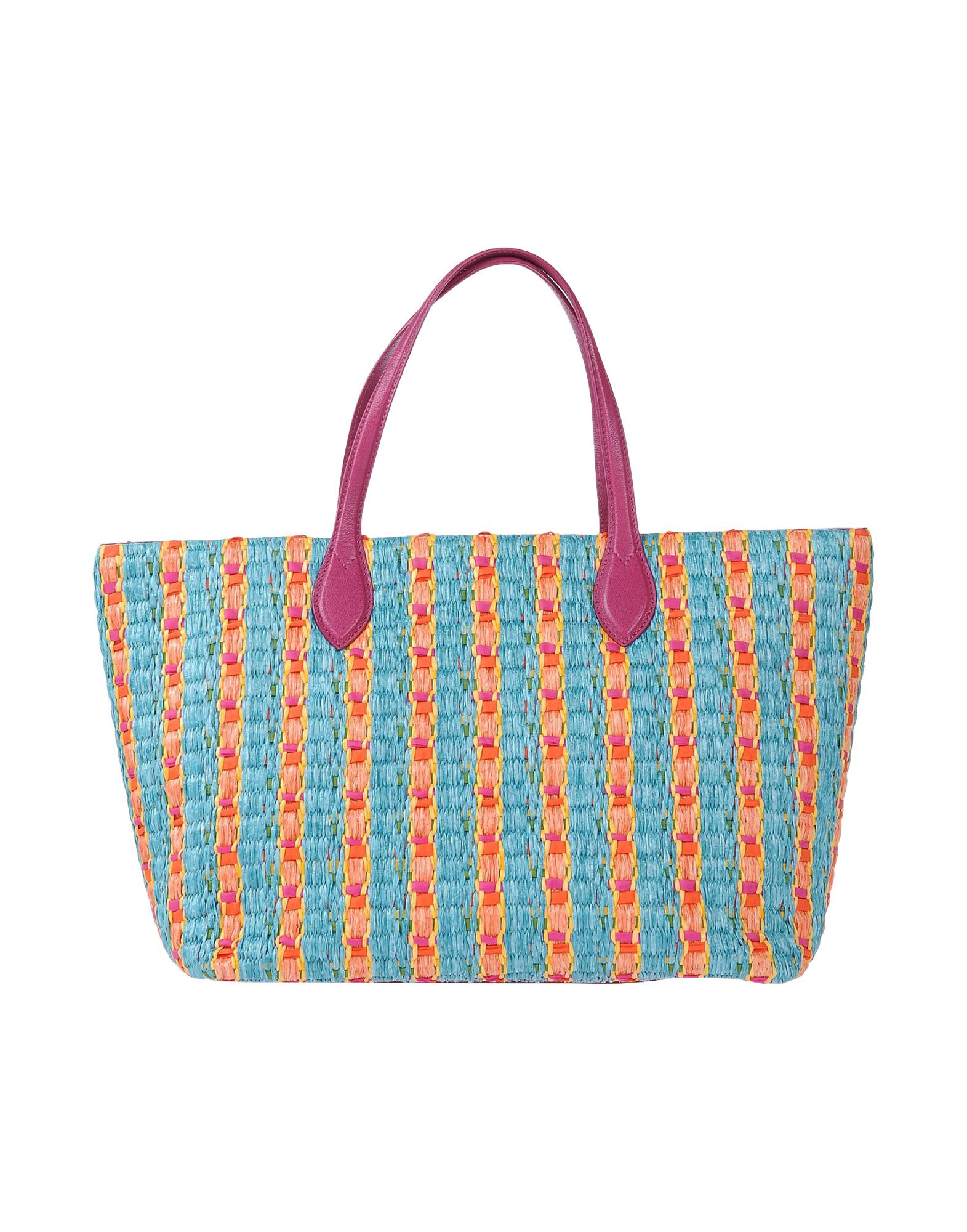 Сумка на руку  - Голубой,Бежевый цвет