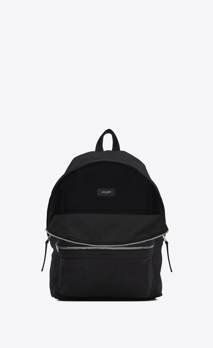‎Saint Laurent ‎City Backpack In Black Washed Leather ‎ | YSL.com