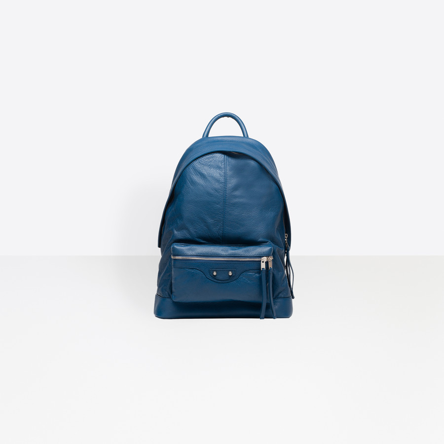 balenciaga backpack blue